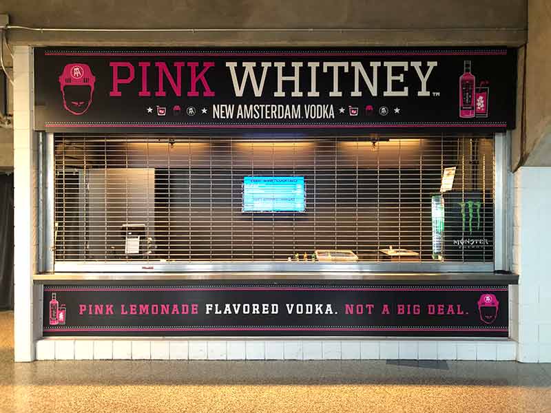 Pink Whitney Point of Sale Graphic