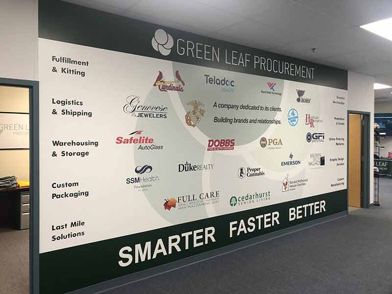 Green Leaf Office Sign