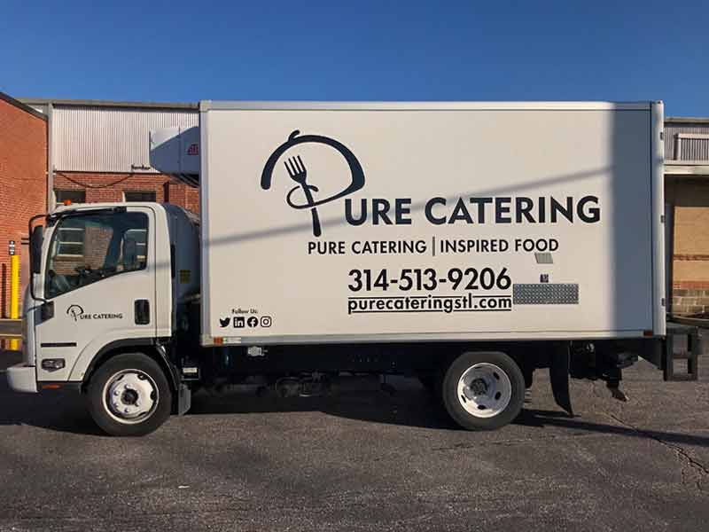 Pure Catering Box Truck Wrap