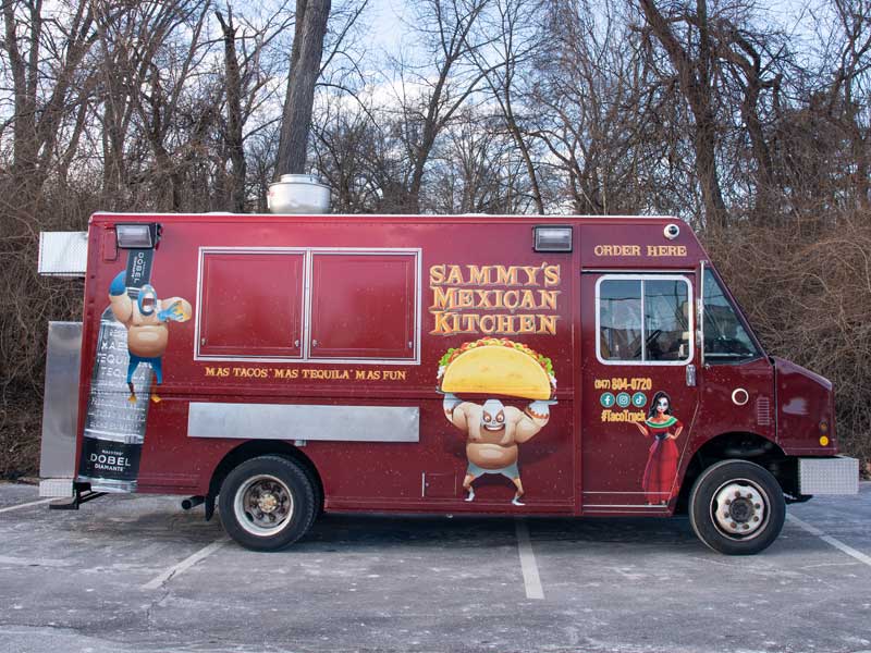 Sammy's Mexican Kitchen Food Truck passenger side