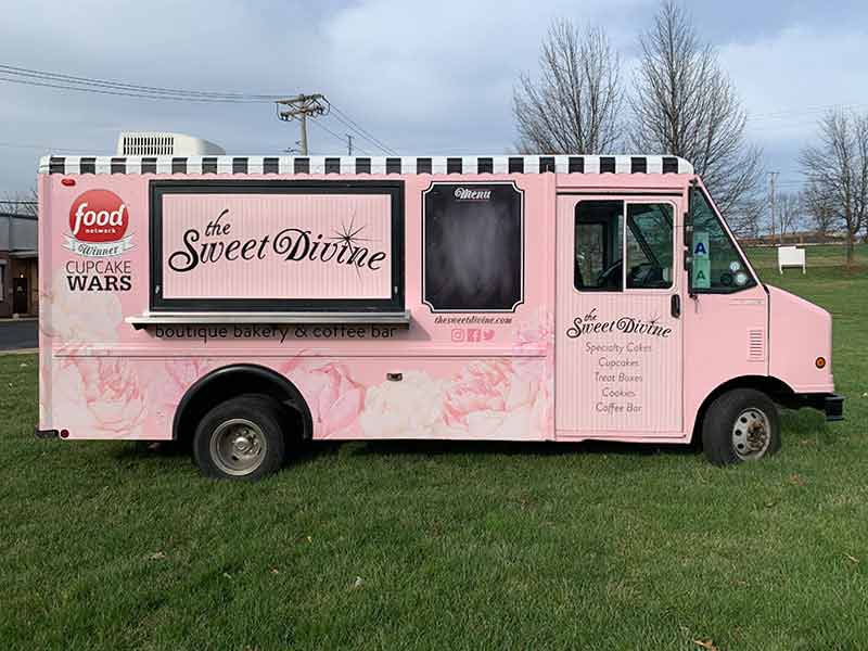 The Sweet Divine Food Truck Wrap
